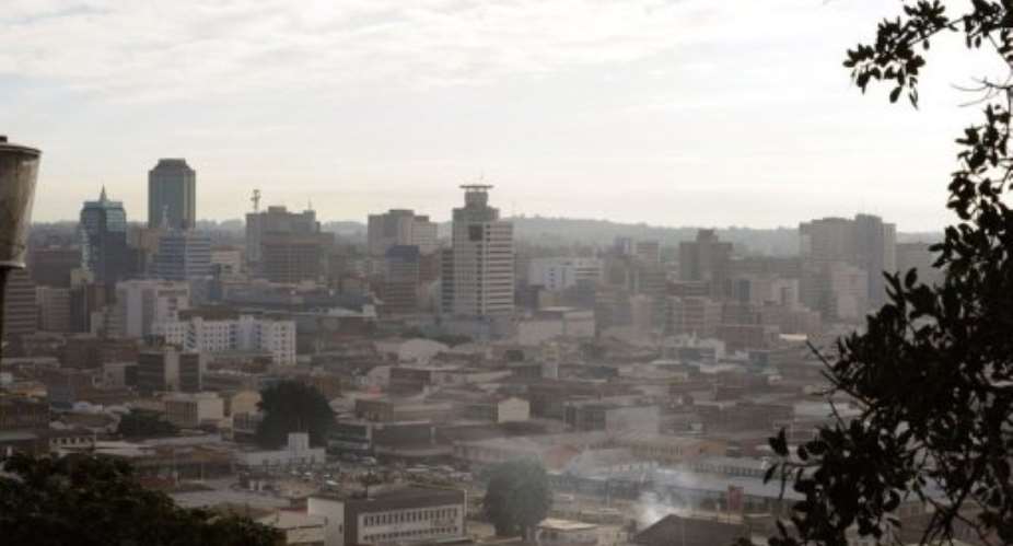 A general view of Harare.  By Alexander Joe AFPFile