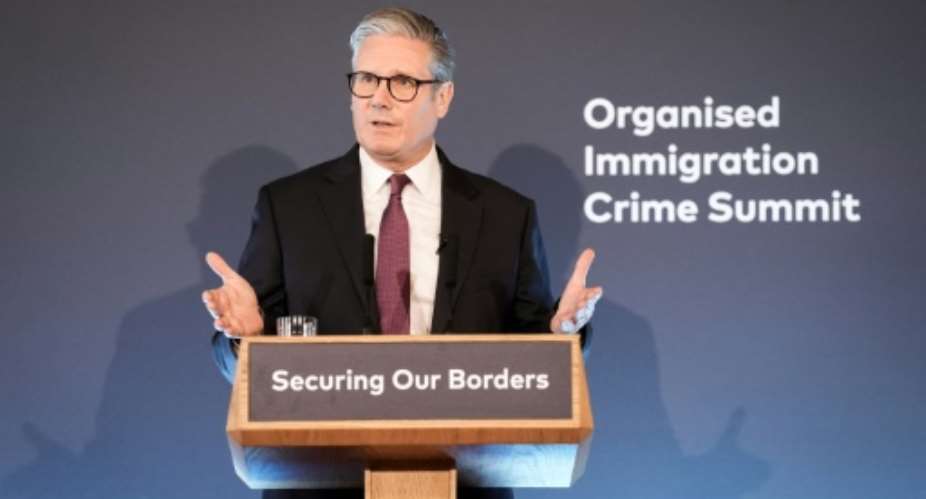British Prime Minister Keir Starmer opened the summit.  By Stefan Rousseau (POOL/AFP)