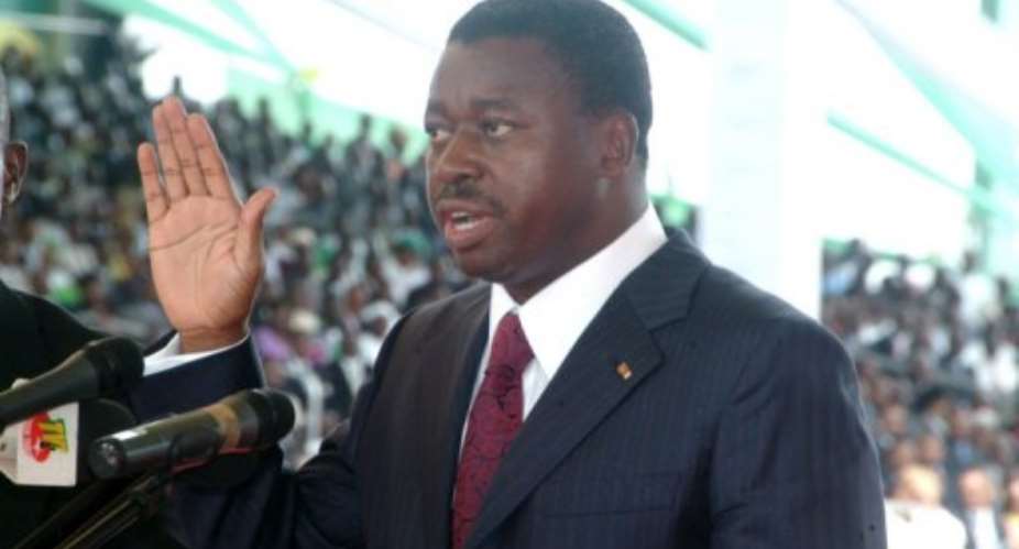 Faure Gnassingbe.  By Emile Kouton AFP
