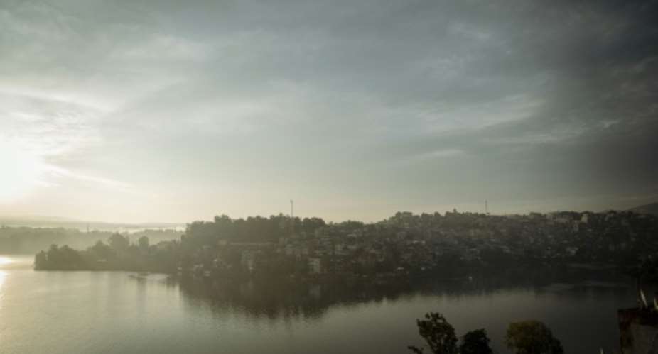 Bukavu lies on the shores of Lake Kivu.  By Jospin Mwisha (AFP)