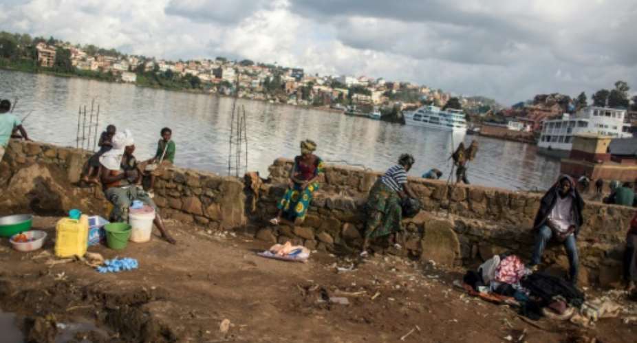 Bukavu, the regional capital of South Kivu province, lies on the border with Rwanda..  By GRIFF TAPPER AFPFile