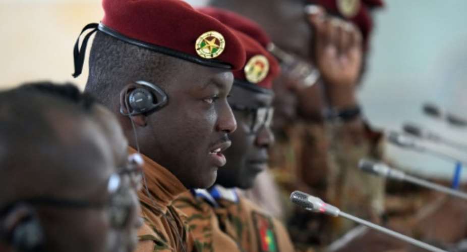 Burkina Fasos junta leader Captain Ibrahim Traore seized power in September 2022.  By Alexey DANICHEV (POOL/AFP)