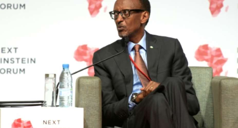 Rwandan President Paul Kagame gives a press conference in Dakar, on March 8, 2016.  By Seyllou AFPFile