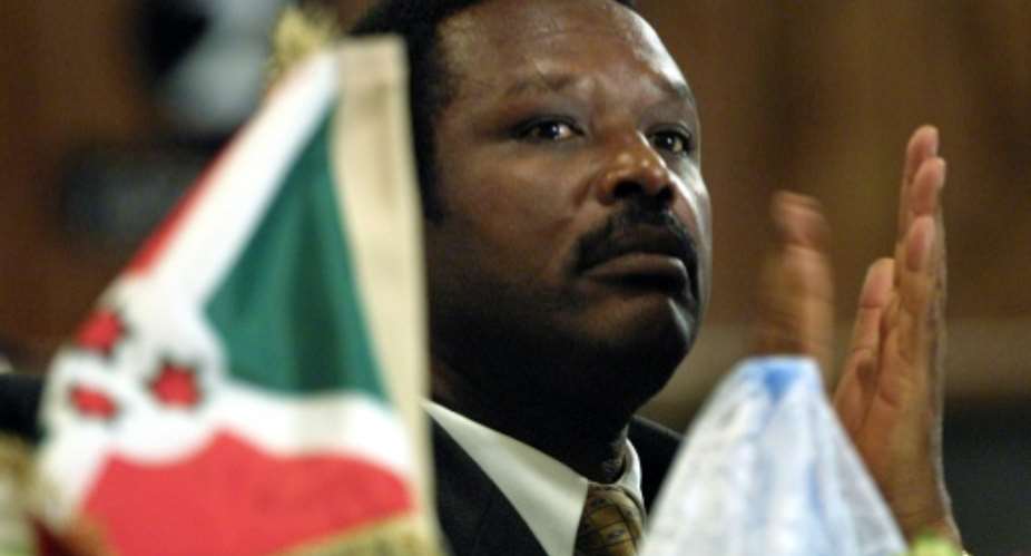 Burundi's former president Pierre Buyoya says returning to the country to appeal his murder conviction woud be 'tantamount to suicide'.  By PEDRO UGARTE AFPFile