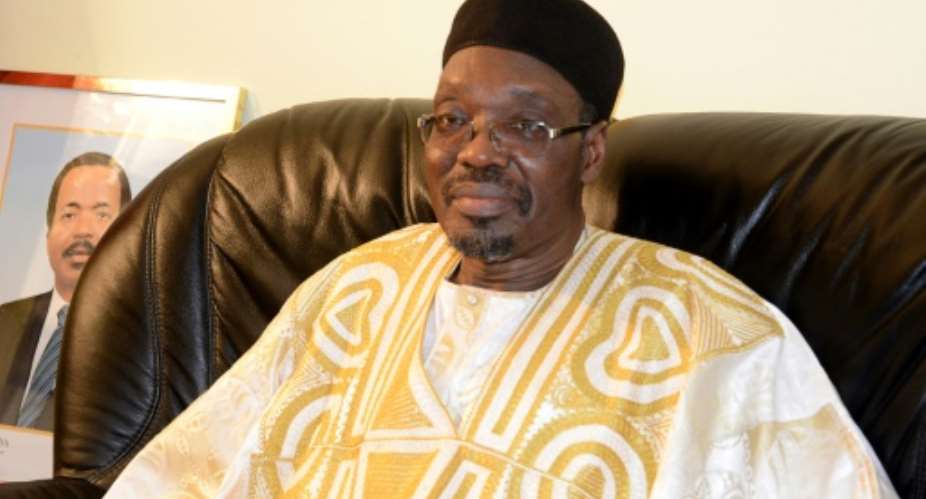 Cameroon government spokesman Issa Tchiroma Bakary, pictured here in 2014, accused the International Crisis Group of being against his country.  By PACOME PABANDJI AFPFile