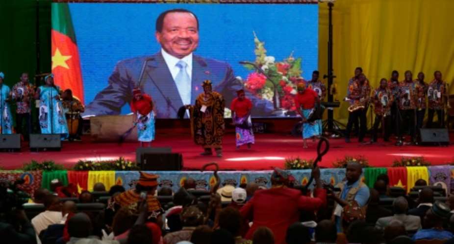Cameroon President Paul Biya, 92, came to power in 1982.  By ETIENNE NSOM (AFP/File)