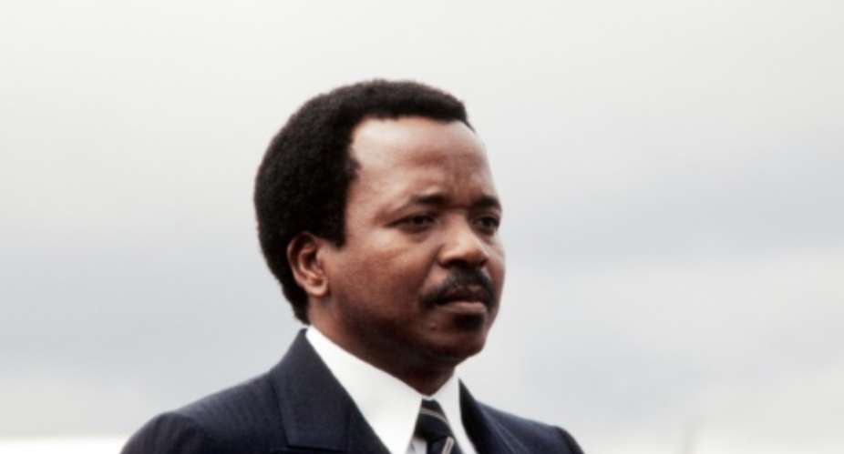 Cameroonian President Paul Biya, pictured June 21, 1983, has said he plans to open a major national dialogue this month in a bid to end the conflict between security forces and armed separatists from the anglophone minority in the west.  By PIERRE GUILLAUD AFP