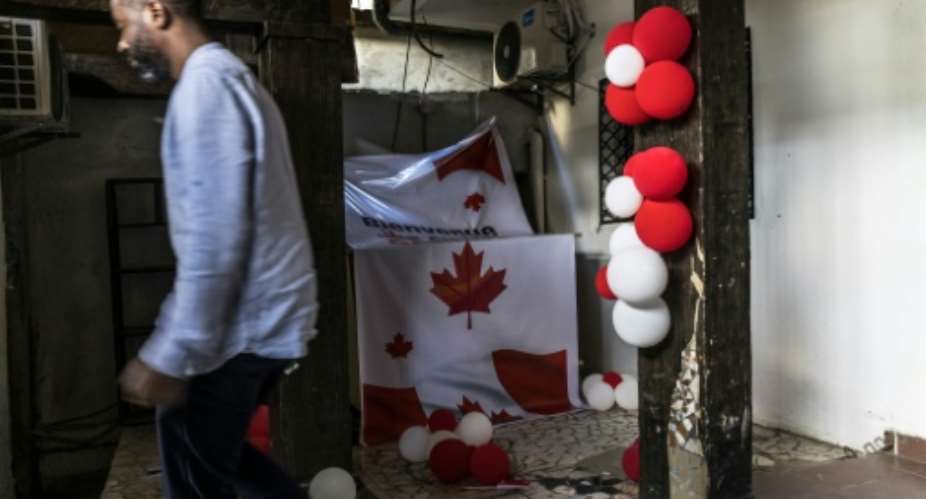 Canada is a favoured destination for many Cameroonians seeking a better life abroad.  By MARCO LONGARI (AFP)