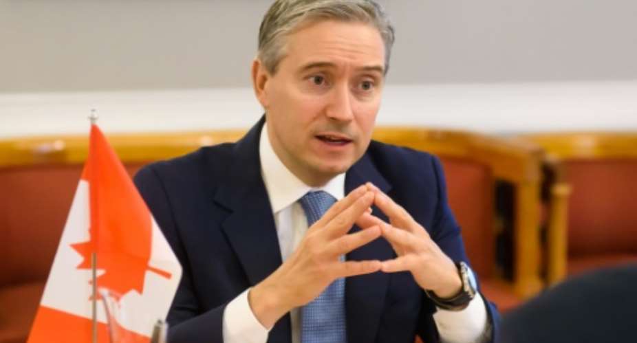 Canadian foreign affairs minister Francois-Philippe Champagne pictured March 2020 urged the Mali coup leaders to respect the country's constitutional order and the human rights of all Malians.  By Gints Ivuskans AFPFile