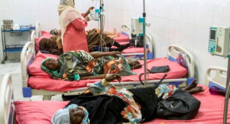 Cancer patients receiving treatment at the Gedaref Oncology Hospital in eastern Sudan.  By - (AFP/File)
