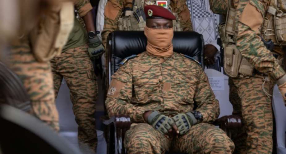 Captain Ibrahim Traore, Burkina Faso's junta leader, seized power in the West African nation on September 30, 2022.  By OLYMPIA DE MAISMONT AFPFile