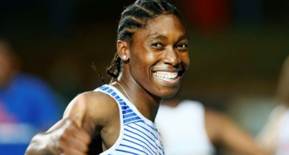 Caster Semenya is a double Olympic 800m champion.  By Phill Magakoe AFPFile