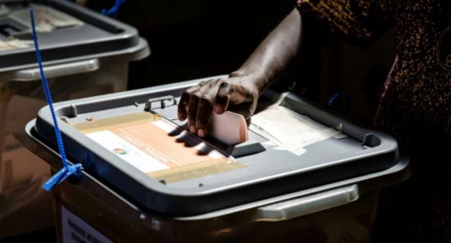 Casting a vote: The elections are the first since the end of Robert Mugabe's 37-year rule.  By Luis TATO AFP