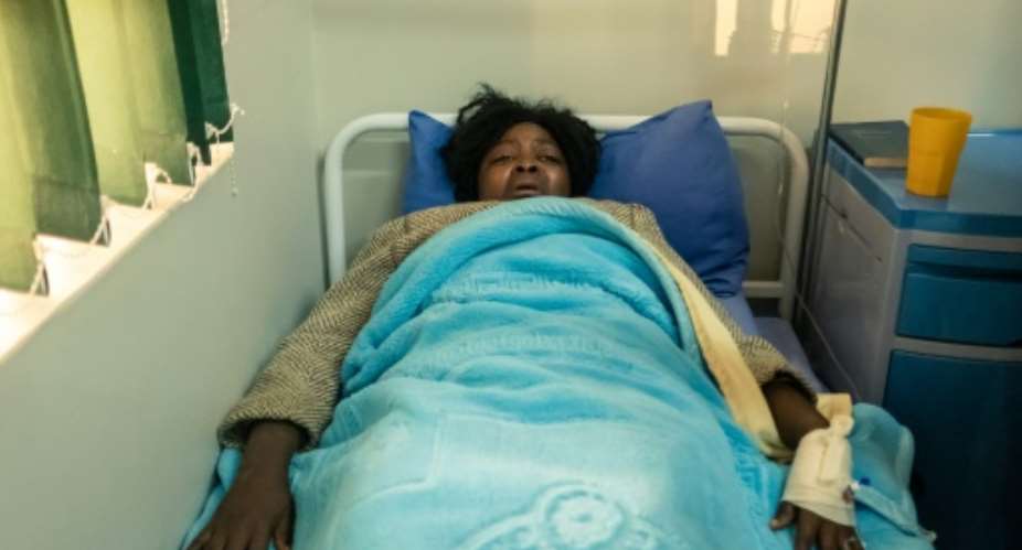 Cecilia Chimbiri is recovering in hospital.  By Jekesai NJIKIZANA AFP