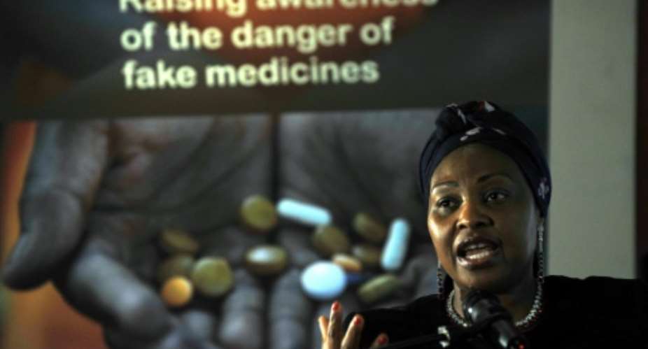 Celebrities have joined the fight against fake medications, including South African singer Yvonne Chaka.  By TONY KARUMBA AFPFile