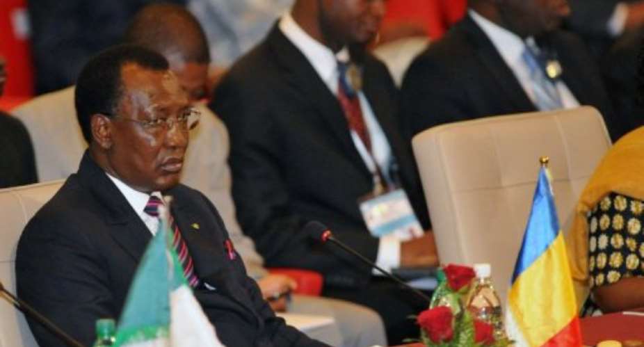 Chadian President Idriss Deby attends the opening of the regional bloc ECOWAS  summit, January 19, 2013 in Abidjan.  By Sia Kambou AFPFile