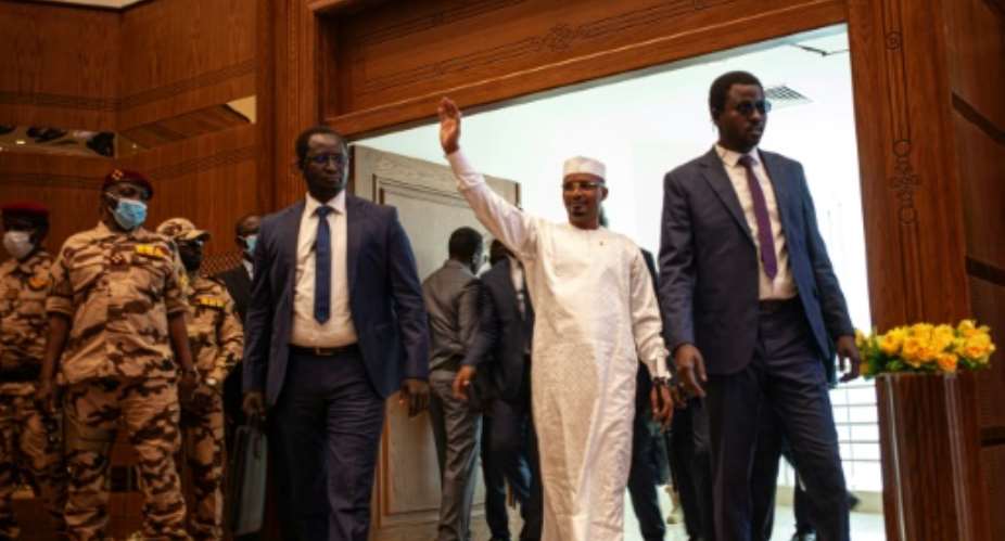 Chad transitional president Mahamat Idriss Deby Itno announced this month he would run for the top office in May elections.  By - AFPFile