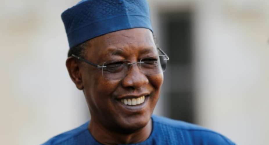 Chadian President Idriss Deby Itno, 68, is one of the world's longest-serving leaders -- he has been in power for 30 years.  By REGIS DUVIGNAU POOLAFP