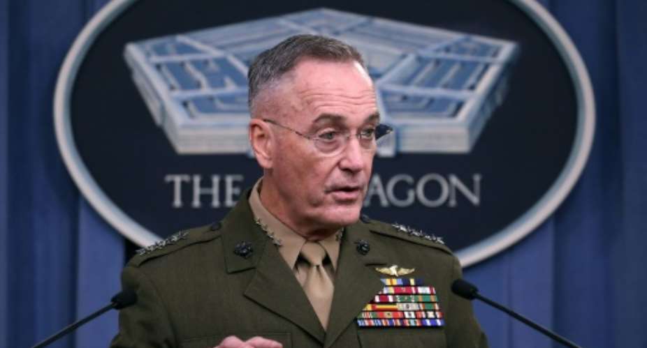 Chairman of the Joint Chiefs of Staff General Joseph Dunford said the US has had up to 800 military officials in Niger recently, the largest American force anywhere in sub-Saharan Africa.  By MARK WILSON GETTYAFP