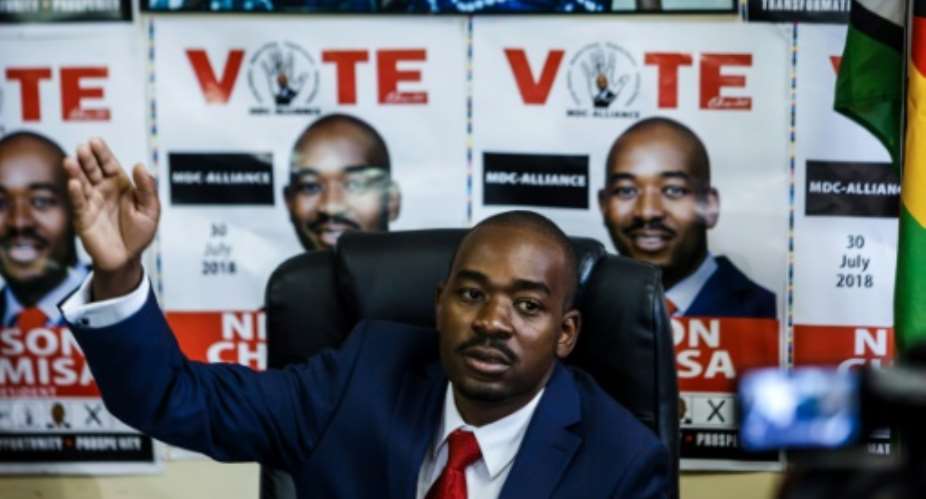 Chamisa urged two African blocs to ensure that the July 30 ballot is fair.  By Jekesai NJIKIZANA AFP
