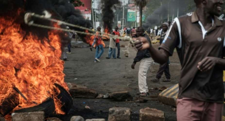 Chaos also erupted in the western Kenyan city of Kisumu, which was also hit by violent protests earlier this week.  By YASUYOSHI CHIBA AFPFile