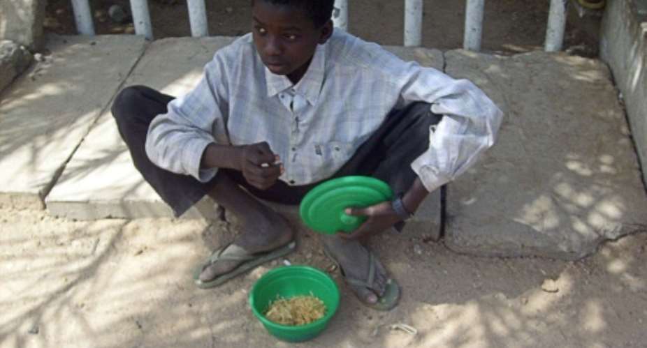 Child beggars in Kano are in the front line of the coronavirus pandemic.  By AMINU ABUBAKAR AFPFile
