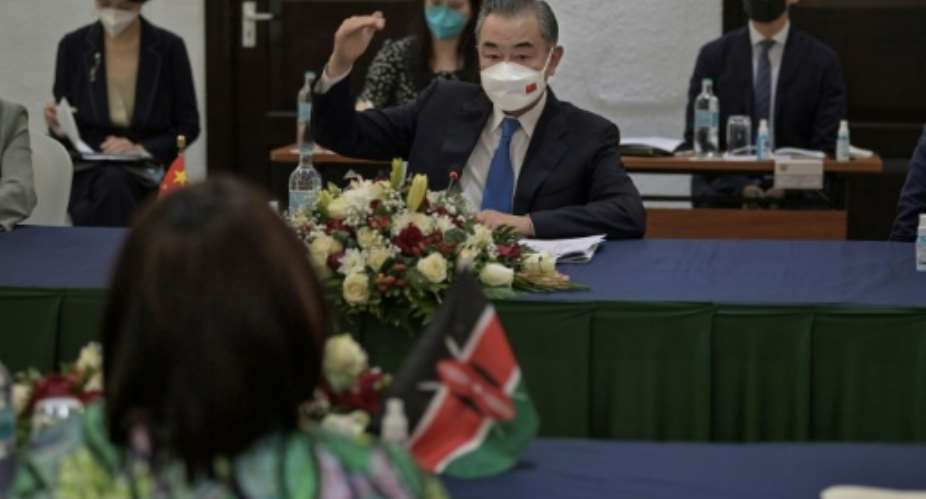China's Foreign Minister Wang Yi is in a three-nation tour of Eritrea, Kenya and the Comoros.  By Tony KARUMBA AFP