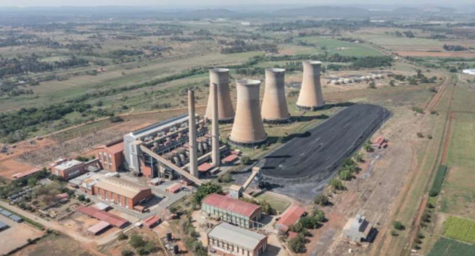 Coal dependence: Rooiwal power station on the outskirts of hte South African capital Pretoria.  By Michele Spatari AFP