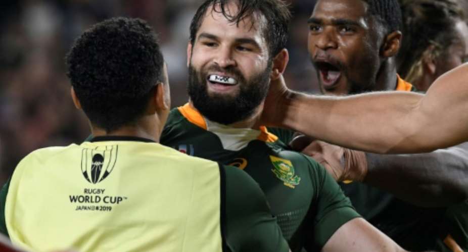 Cobus Reinach has scored six tries in 14 Tests since his South Africa debut in 2014.  By Filippo MONTEFORTE AFPFile