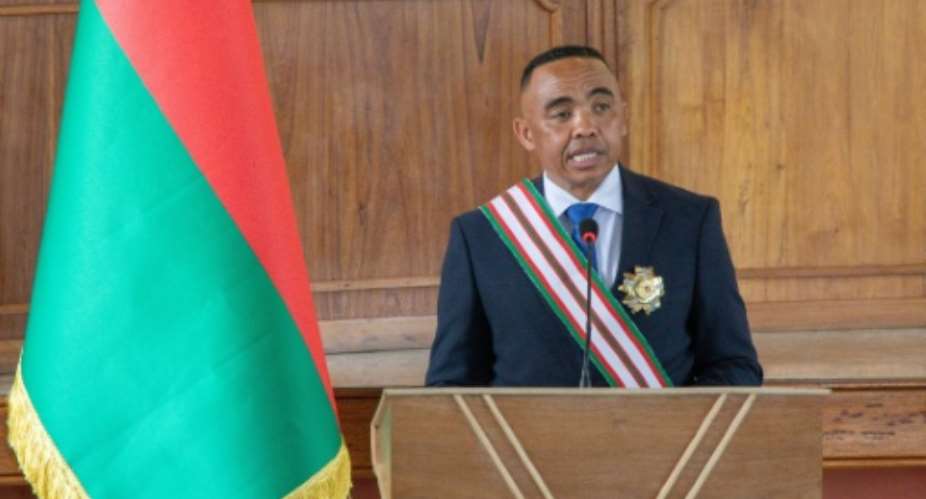 Colonel Michael Randrianirina was sworn in as president of Madagascar in October.  By Mamyrael (AFP/File)