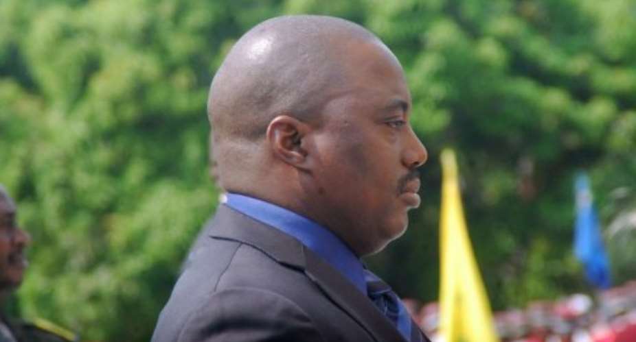Democratic Republic of Congo President Joseph Kabila in Limete, Kinshasa, on January 17, 2013.  By Junior D. Kannah (AFP/File)