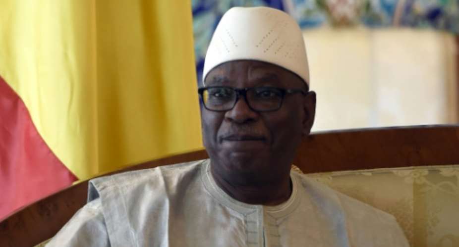 Mali's President Ibrahim Boubacar Keita, seen in Algiers on August 30, 2015, replaced key security and justice posts in the government.  By Farouk Batiche AFPFile