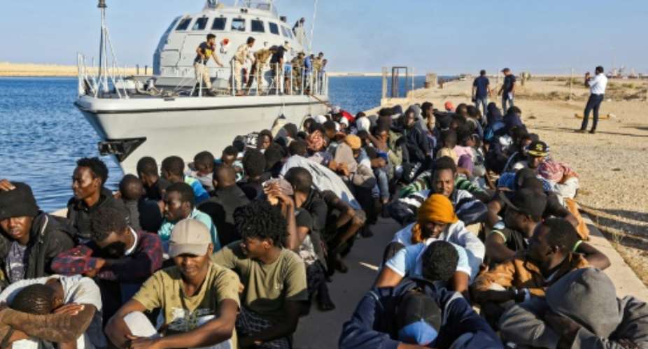 Conflict-ridden Libya is a major transit route for migrants, especially from sub-Saharan Africa.  By Mahmud TURKIA AFP
