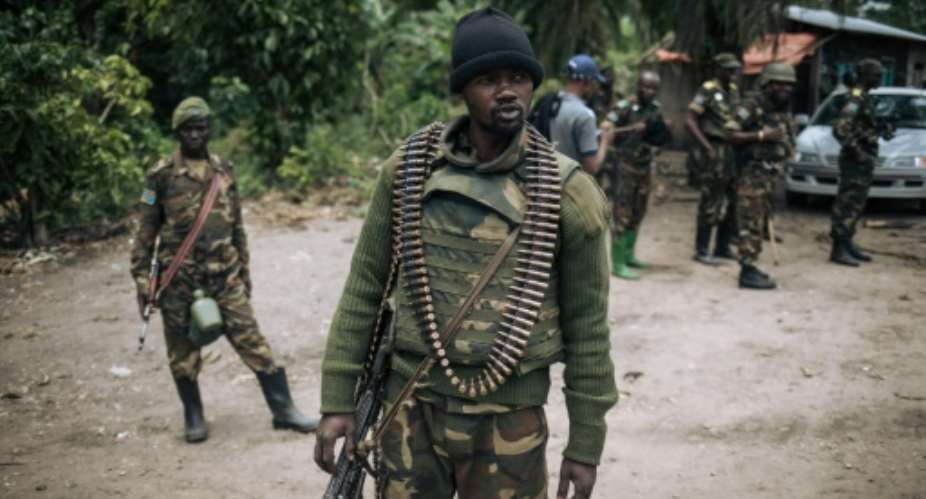 Congolese army troops first intervened in Beni province in October 2019.  By Alexis Huguet AFPFile