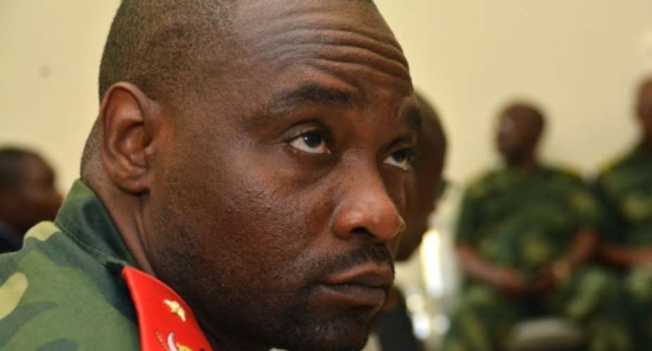 Congolese warlord Germain Katanga, pictured in February 2016, has been ordered to pay some reparations for transgenerational harm by the ICC, but five children were denied compensation.  By PAPY MULONGO AFPFile