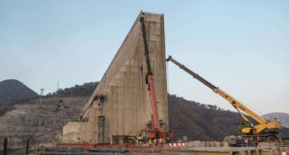 Construction of the Grand Ethiopian Renaissance Dam has triggered tensions over precious Nile resources with Addis Ababa's neighbours Sudan and Egypt.  By EDUARDO SOTERAS AFPFile