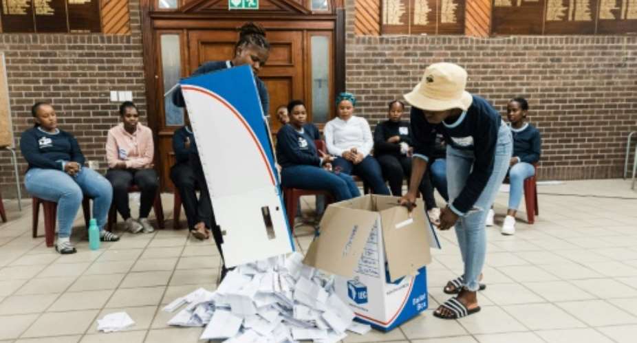 Counting began shortly after polls closed.  By Rajesh JANTILAL (AFP)
