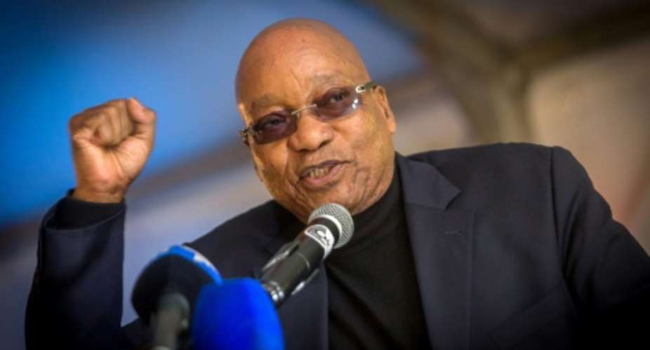 Credit ratings agency Moody's has downgraded South Africa to one notch above junk status over gloomy growth prospects and the political instability unleashed by corruption scandals engulfing President Jacob Zuma.  By RAJESH JANTILAL AFPFile