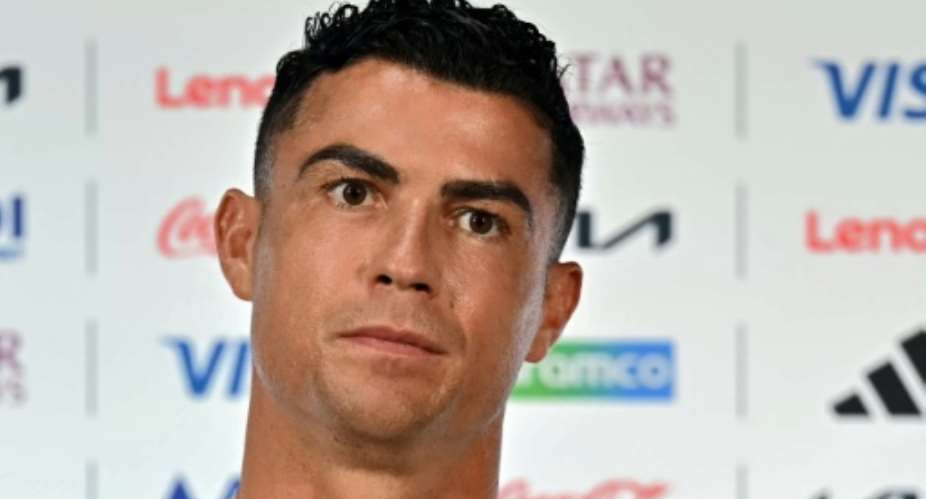 Cristiano Ronaldo hit out at reporters on the eve of Portugals World Cup last-16 game against Spain.  By Paul ELLIS (AFP)