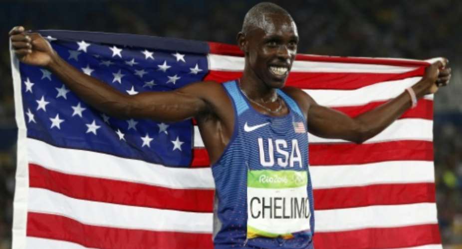 Current Olympic 5000m silver medallist Paul Chelimo will be competing for the US at the World Cross Country Championship in Kampala.  By Adrian DENNIS AFPFile