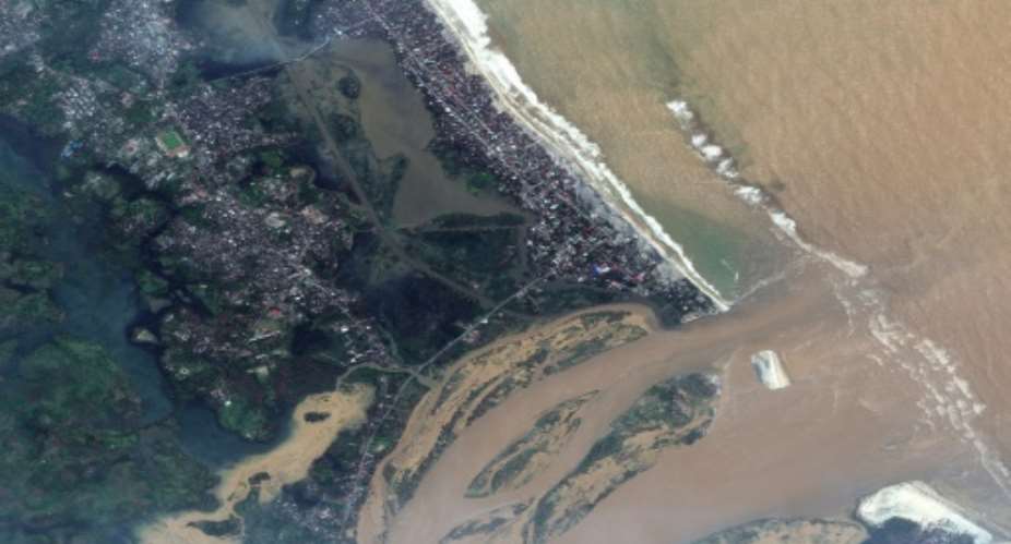 Cyclone Batsirai killed 80 people after hitting Madagascar on the weekend, sparking fears of a humanitarian crisis.  By - Satellite image 2022 Maxar TechnologiesAFPFile
