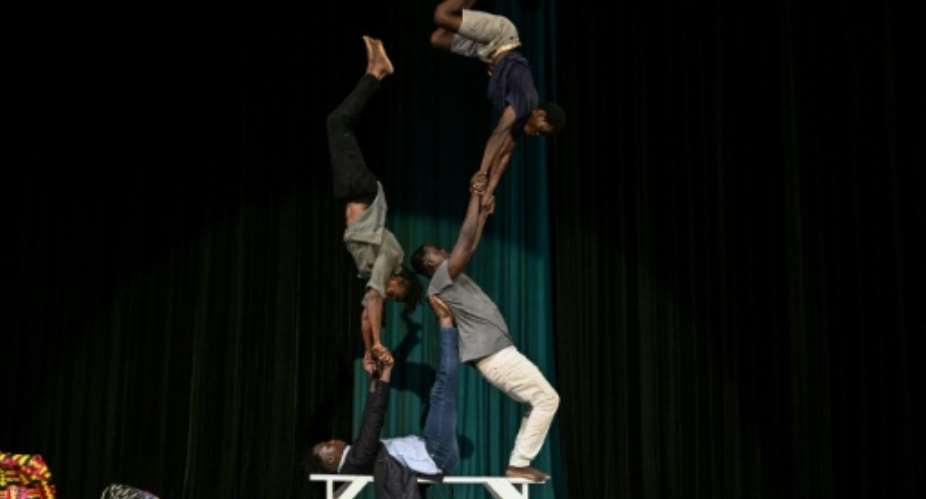 Dafra Circus aims to convey the horrors Burkina Fasos jihadist conflict inflicts on the countrys children.  By Issouf SANOGO (AFP)