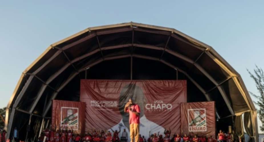 Daniel Chapo, candidate for the ruling Mozambique Liberation Front (Frelimo), is expected to succeed outgoing incumbent Filipe Nyusi.  By MARCO LONGARI (AFP)