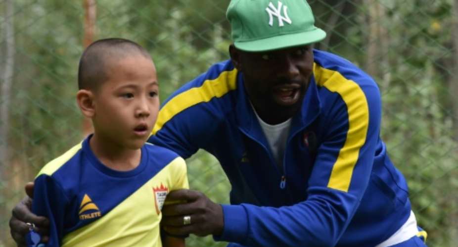Daniel Tagoe dreams of developing a football culture in Kyrgyzstan, a poor Central Asian country where mixed martial arts and wrestling are popular sports.  By Vyacheslav OSELEDKO (AFP)