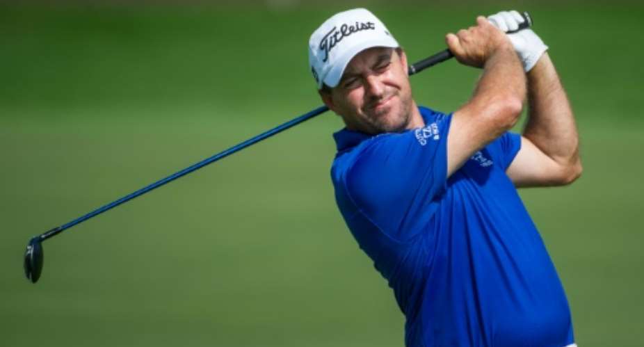 Darren Fichardt of South Africa tops the leaderboard at the Joburg Open golf championship.  By STEPHEN HINDLEY AFPFile