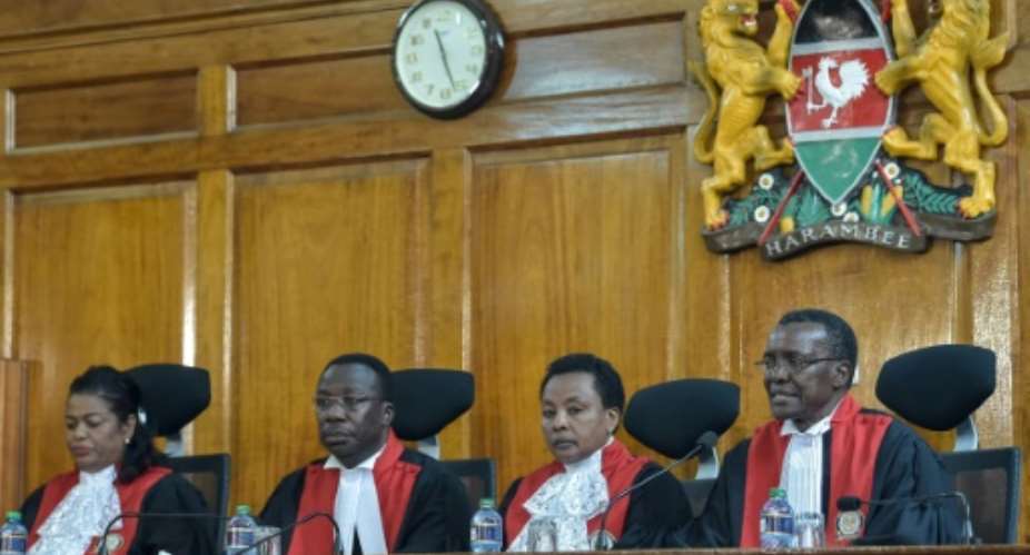David Maraga R, the chief justice of Kenya's Supreme Court, is guided by two things: his absolute faith in God and in the law.  By SIMON MAINA AFPFile