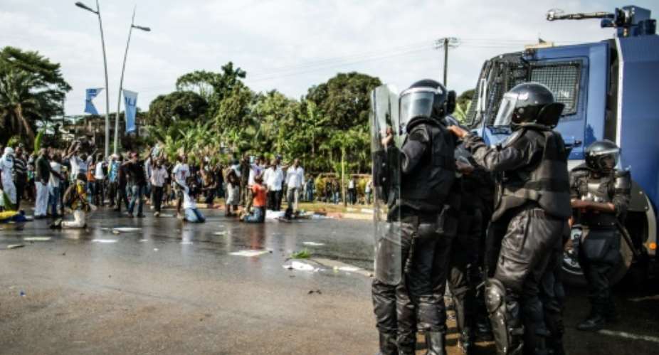 Days of riots in Gabon's capital of Libreville followed the August 31 announcement handing incumbent Ali Bongo a narrow victory.  By Marco Longari AFPFile