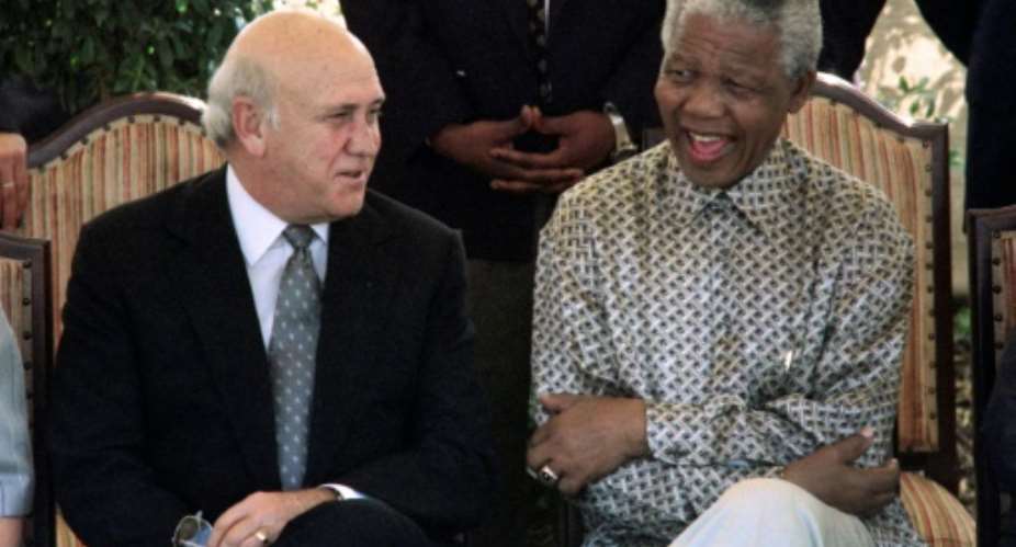 De Klerk set in motion the demise of the country's racist regime in 1990 when he ordered anti-apartheid hero Nelson Mandela's release from prison and later served under him in a unity government.  By Gary BERNARD AFP