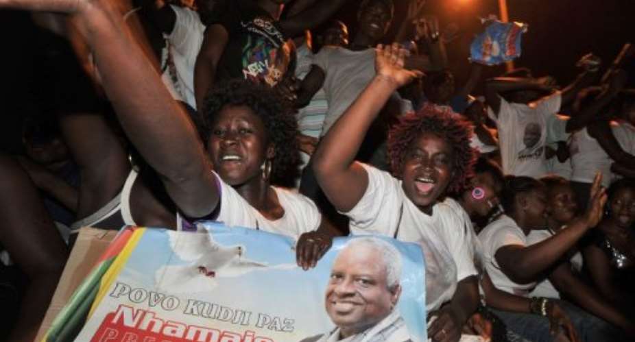 Manuel Serifo Nhamadjo is currently speaker of Guinea Bissaus parliament.  By Issouf Sanogo (AFP/File)