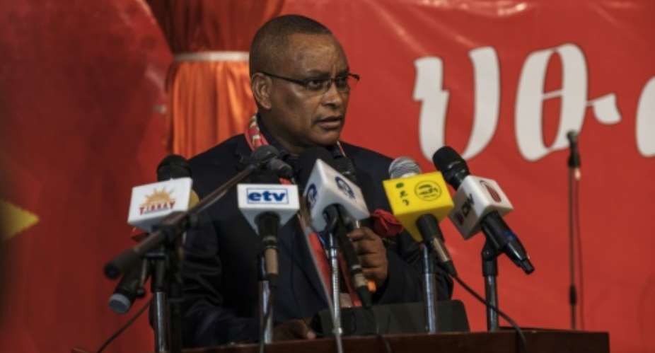 Debretsion Gebremichael, president of Tigray when the fighting started, has remained on the run.  By EDUARDO SOTERAS AFPFile